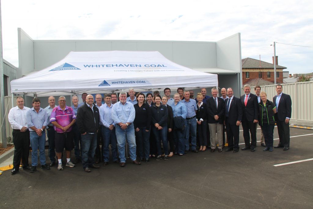 Staff, local representatives and members of the Gunnedah community marked the opening of Whitehaven's new office.