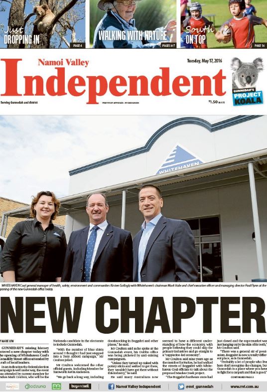 The opening of our new Gunnedah office, as reported by the Namoi Valley Independent